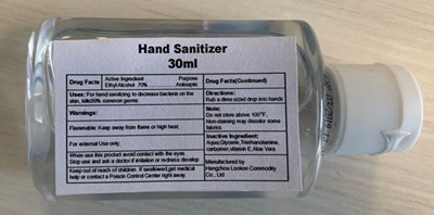30ml Label (Hand Sanitizer 30ml In Bottle)